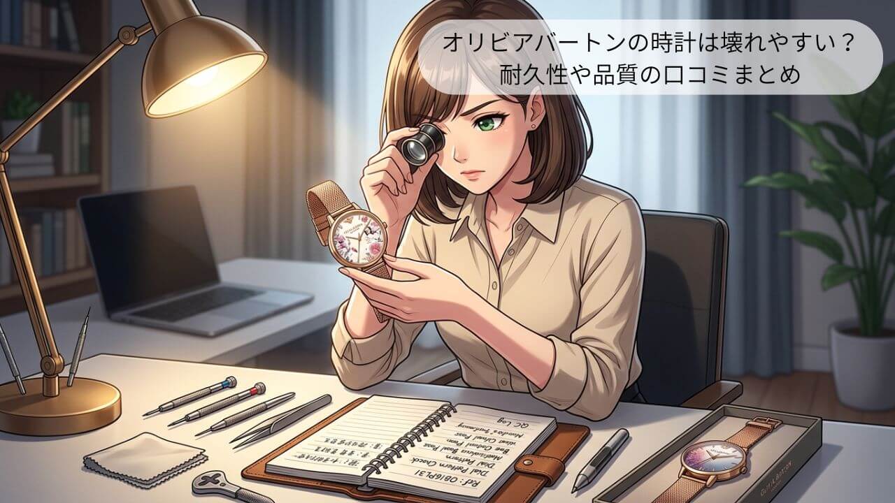 オリビアバートンの時計は壊れやすい？ 耐久性や品質の口コミまとめ 