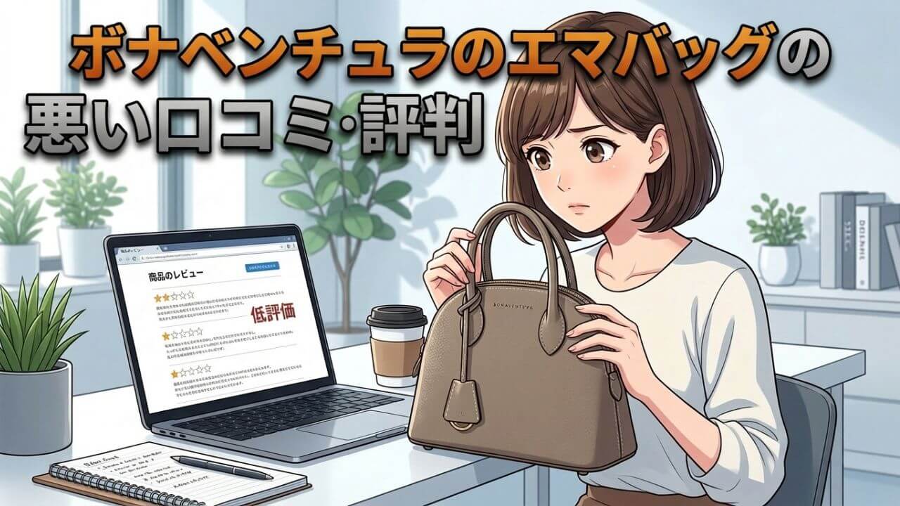 ボナベンチュラのエマバッグの悪い口コミ・評判