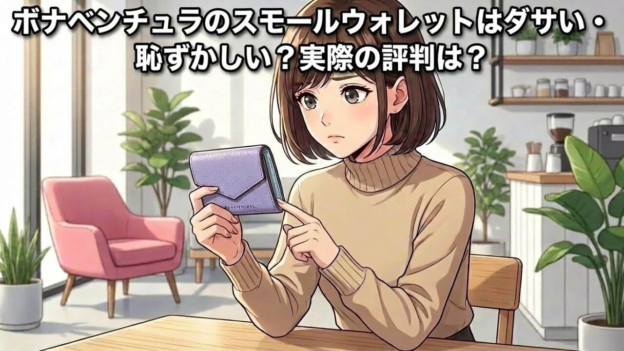 ボナベンチュラのスモールウォレットはダサい・恥ずかしい？実際の評判は？ 