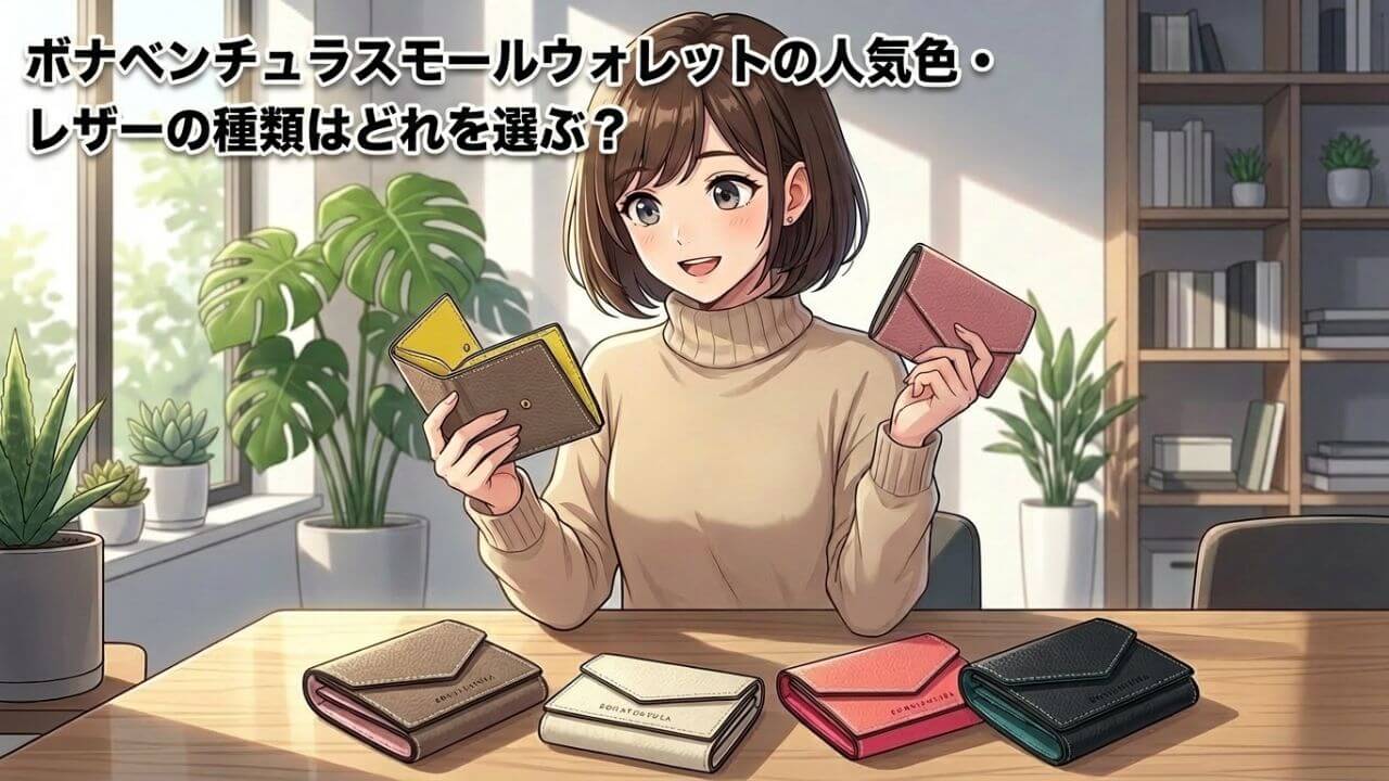 ボナベンチュラスモールウォレットの人気色・レザーの種類はどれを選ぶ？ 