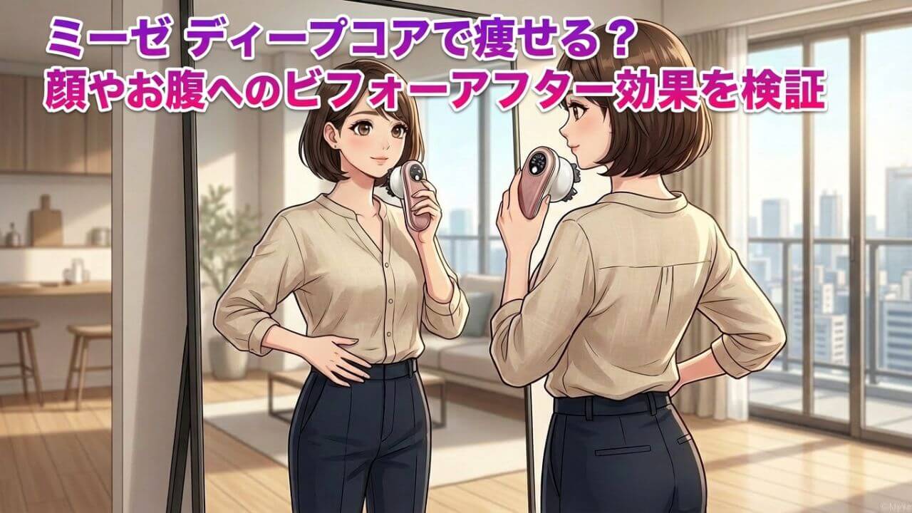 ミーゼ ディープコアで痩せる？顔やお腹へのビフォーアフター効果を検証 