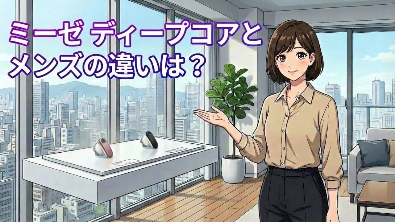 ミーゼ ディープコアとメンズ（for MEN）の違いは？ 