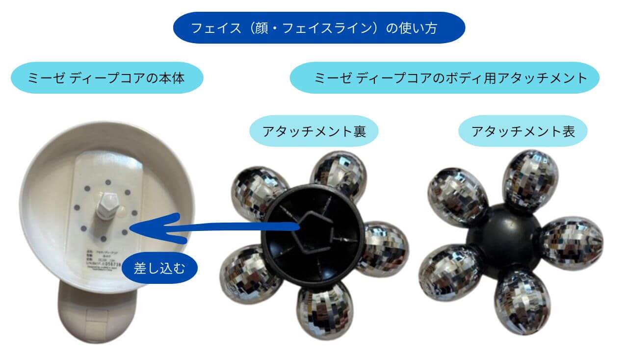 ミーゼ ディープコアのフェイス用アタッチメント画像