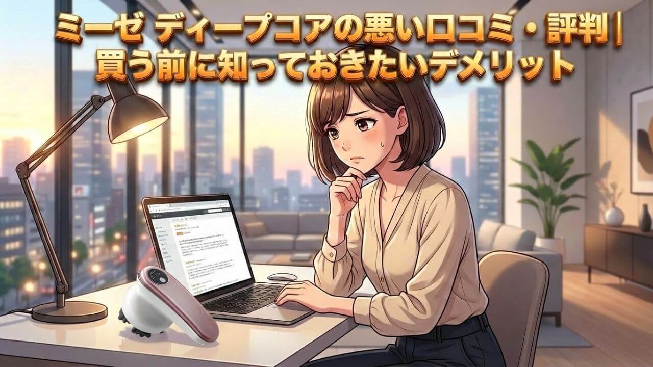 ミーゼ ディープコアの悪い口コミ・評判｜買う前に知っておきたいデメリット 