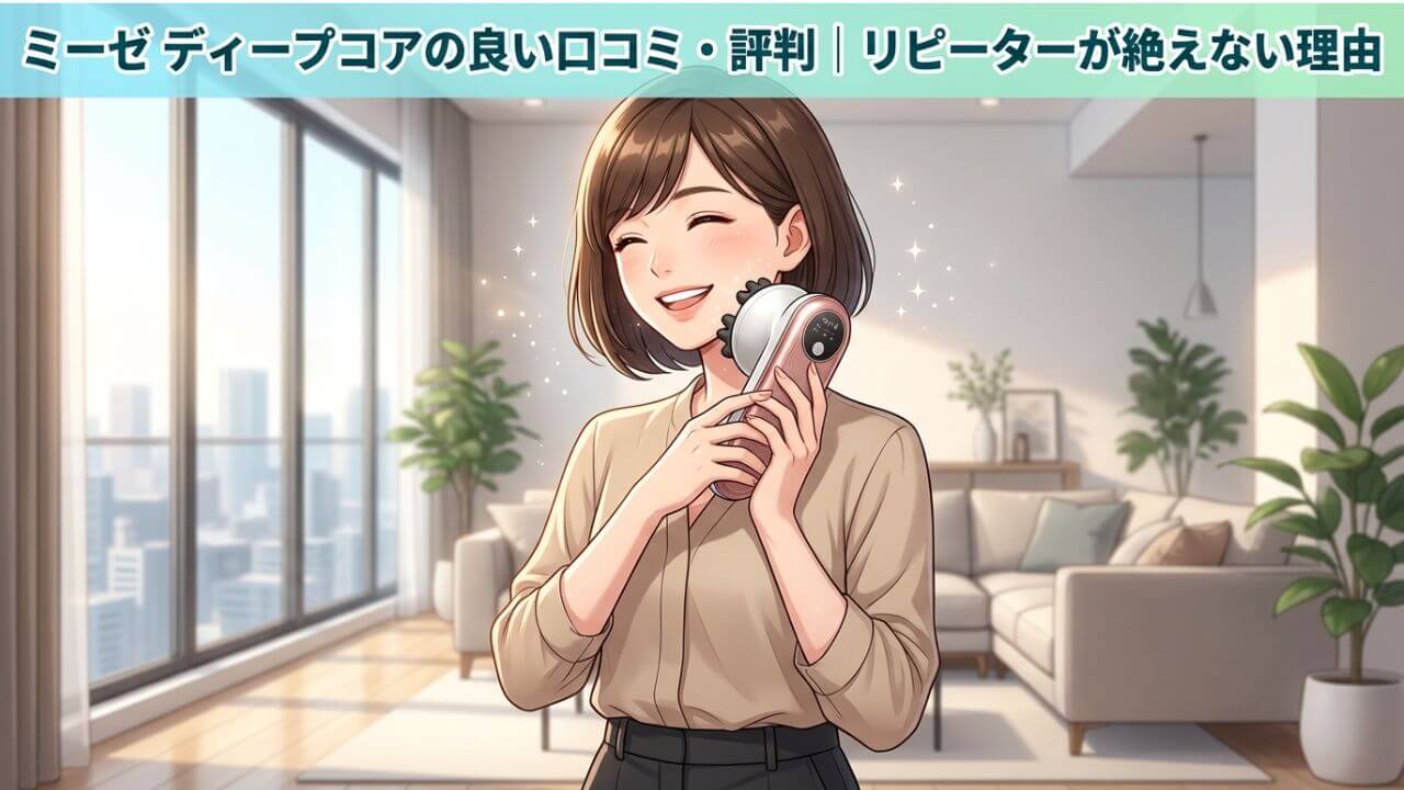 ミーゼ ディープコアの良い口コミ・評判｜リピーターが絶えない理由 