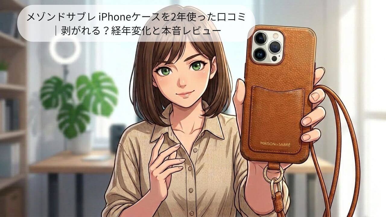 メゾンドサブレ iPhoneケースを2年使った口コミ ｜剥がれる？経年変化と本音レビュー