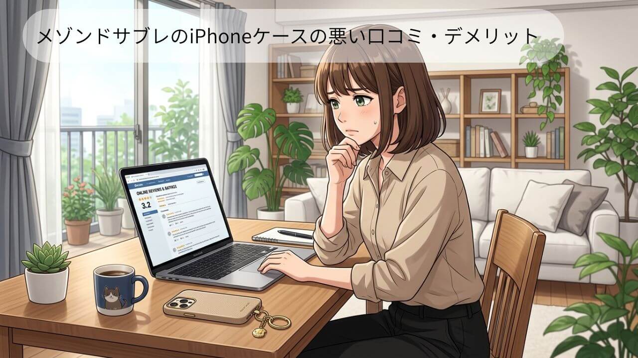 メゾンドサブレのiPhoneケースの悪い口コミ・デメリット 