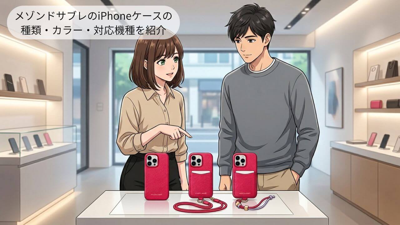 メゾンドサブレのiPhoneケースの種類・カラー・対応機種を紹介 