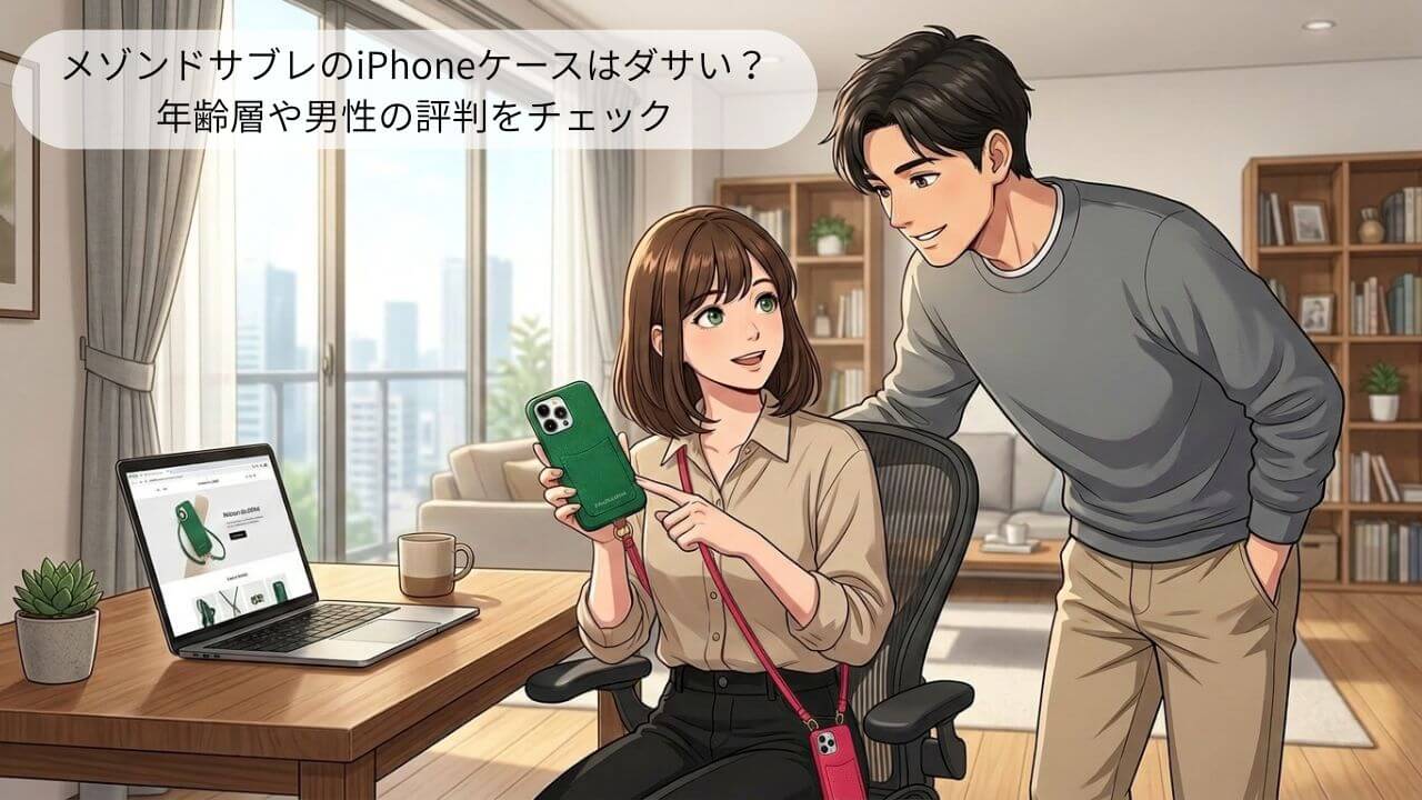 メゾンドサブレのiPhoneケースはダサい？年齢層や男性の評判をチェック 