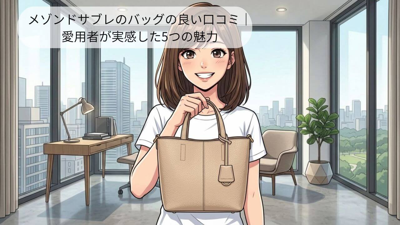 メゾンドサブレのバッグの良い口コミ｜ 愛用者が実感した5つの魅力 