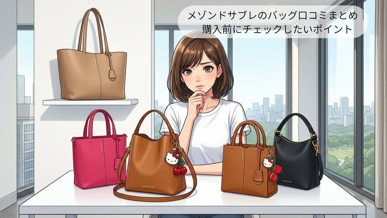 メゾンドサブレのバッグ口コミまとめ｜ 購入前にチェックしたいポイント 