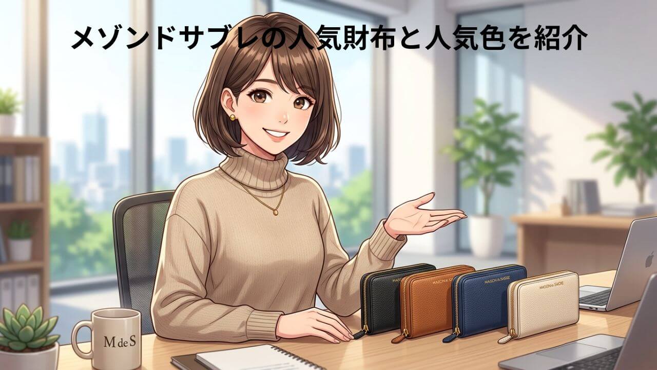 メゾンドサブレの人気財布と人気色を紹介