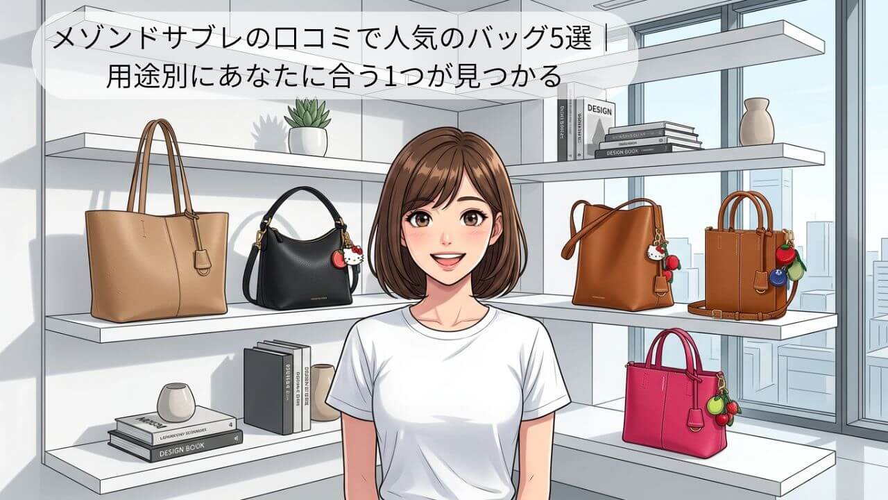 メゾンドサブレの口コミで人気のバッグ5選｜ 用途別にあなたに合う1つが見つかる 