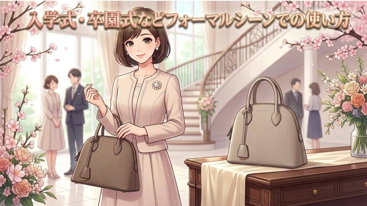 入学式・卒園式などフォーマルシーンでの使い方