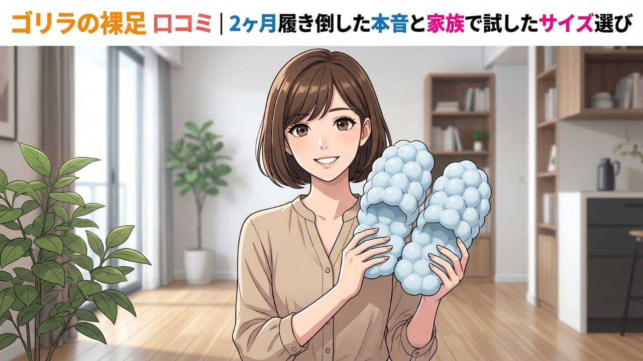 ゴリラの裸足 口コミ｜2ヶ月履き倒した本音と家族で試したサイズ選び
