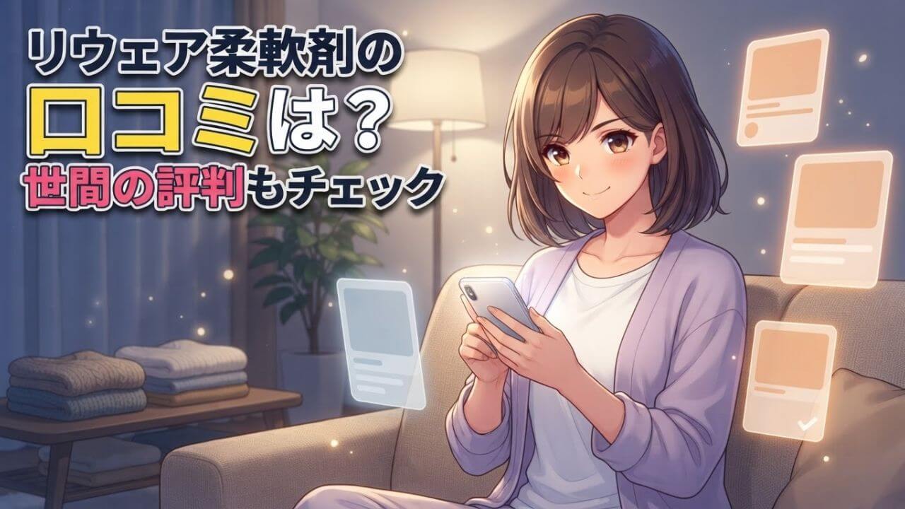 リウェア柔軟剤の口コミは？世間の評判もチェック